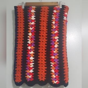 Vintage crocheted lap blanket